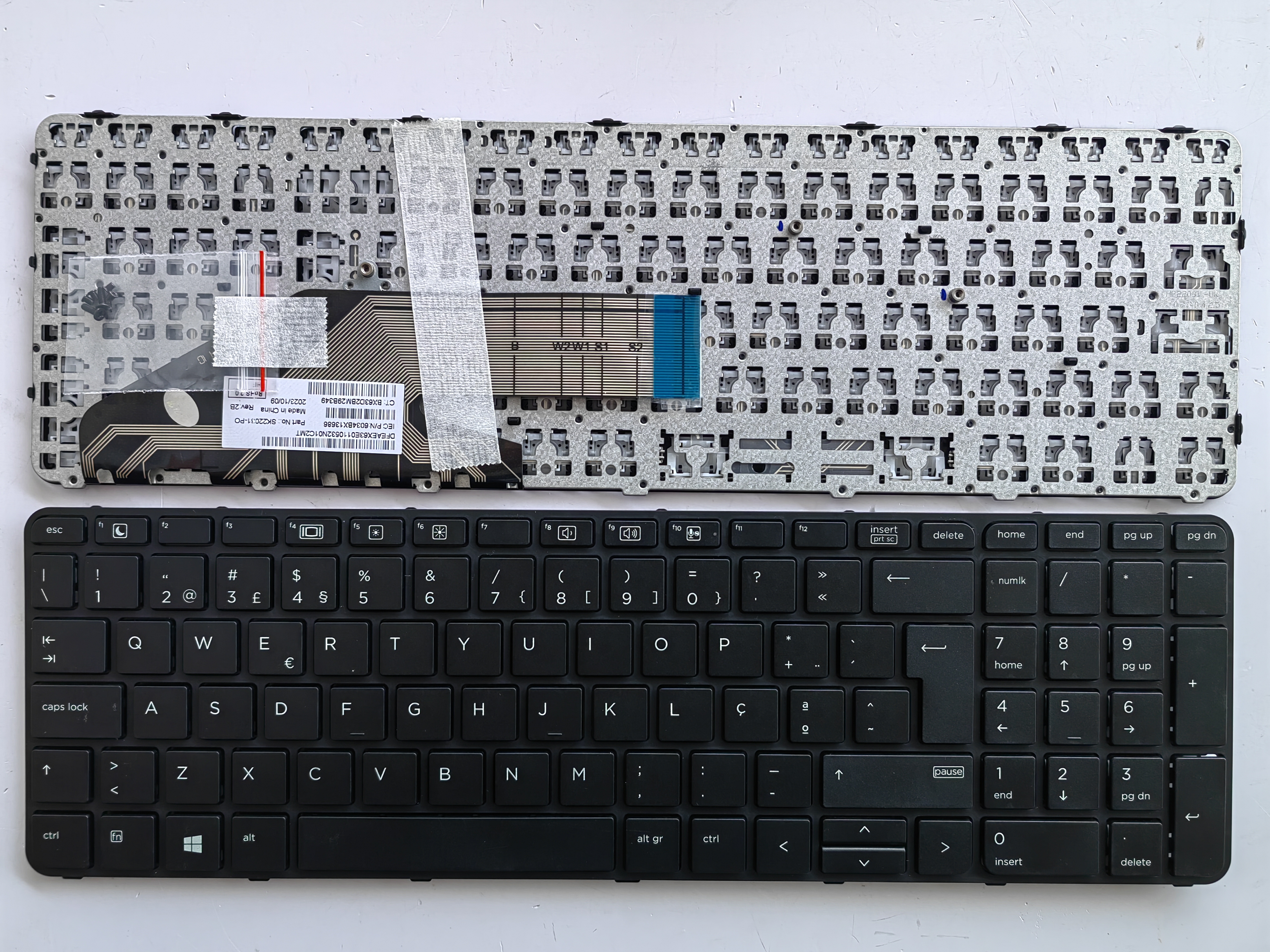 Picture of New Replacement Laptop Keyboard For HP 450G3/455G3/470G3/475G3/650G2 BLACK FRAME BLACK (OEM) PO Layout